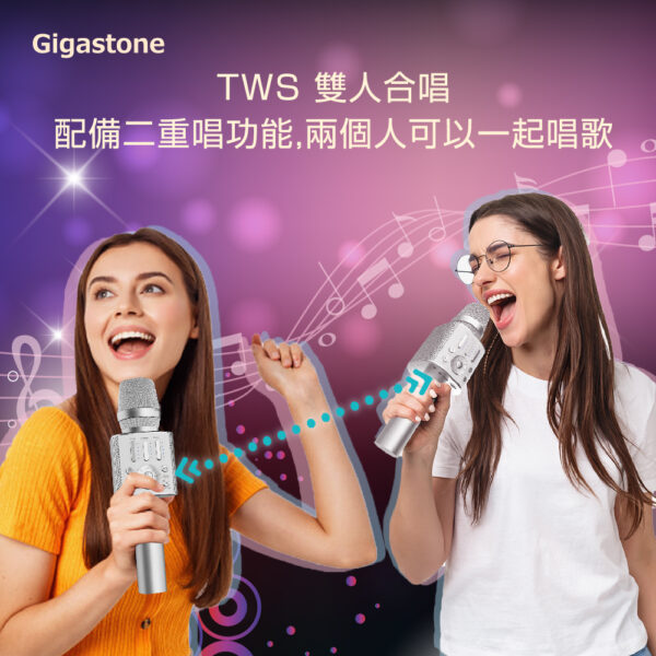 GIGASTONE 無線藍牙麥克風KM-8500(黑) ( GS-KM-8500B-R )